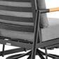 Hearth and Haven Crown Outdoor Patio Swivel Glider Lounge Chair in Gray, , large