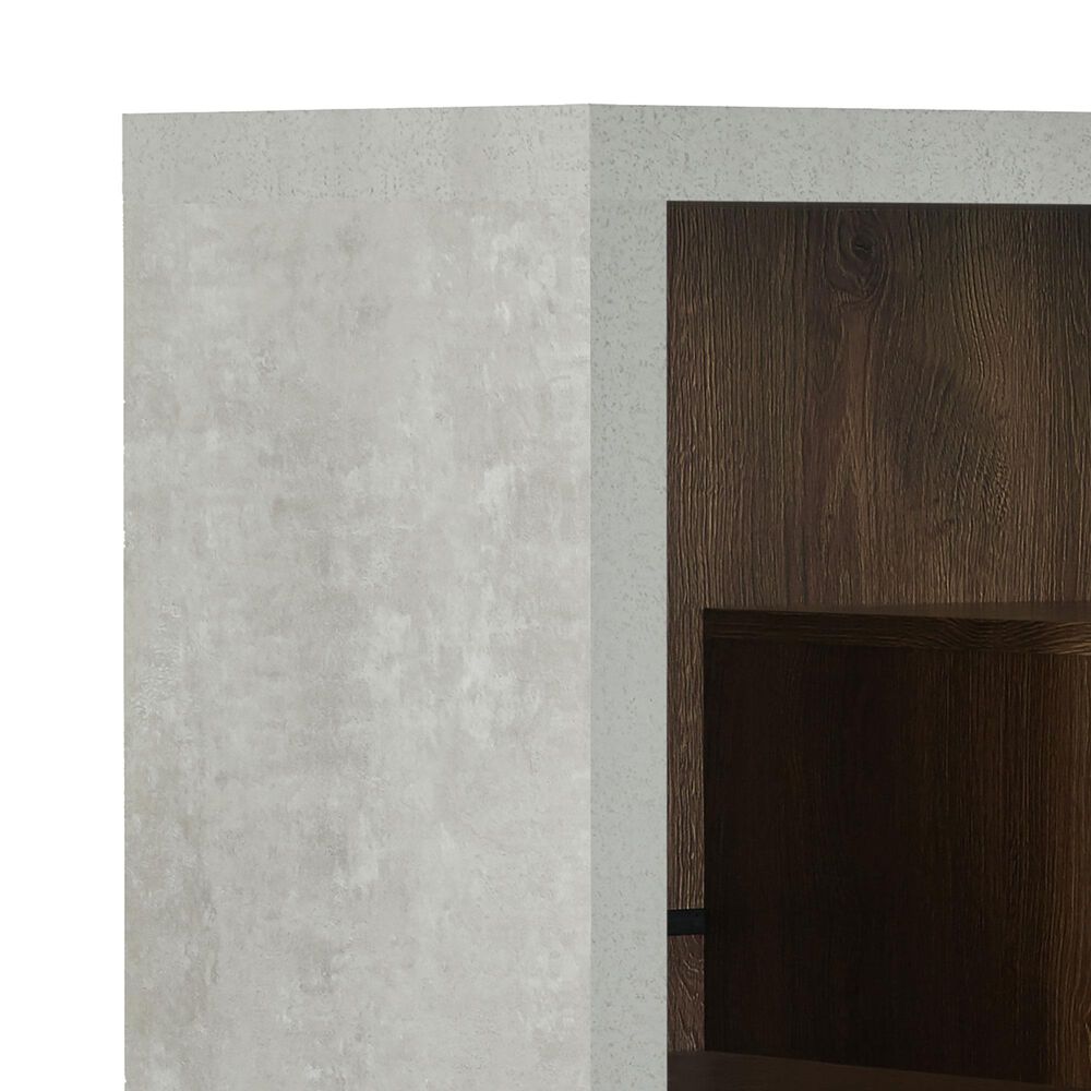 Furniture of America Wilson Buffet in Distressed Walnut, , large