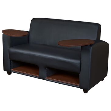 Regency Global Sourcing Supernova Tablet Storage Loveseat in Black and Java, , large