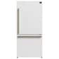 Forno Milano Espresso 17.2 Cu. Ft. Bottom Freezer Refrigerator with Right Swing in White, , large