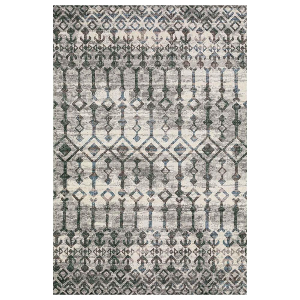 Dalyn Rug Company Brisbane BR8 3" x 5" Silver Area Rug, , large