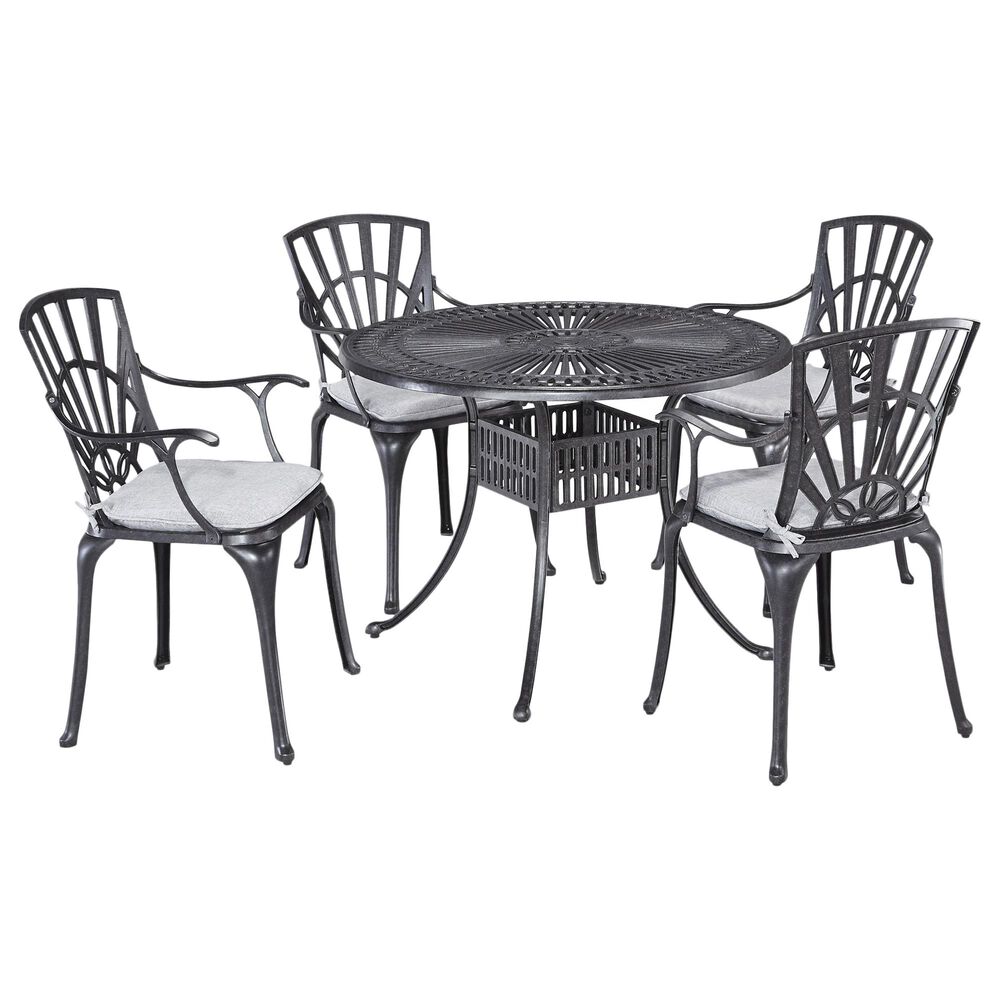 Homestyles Grenada 5-Piece Dining Set in Gray, , large