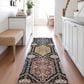 Dalyn Rug Company Silk Road Black, Ivory, Paprika, Sage, Gold and Gray 2"3" x 7"6" Runner, , large
