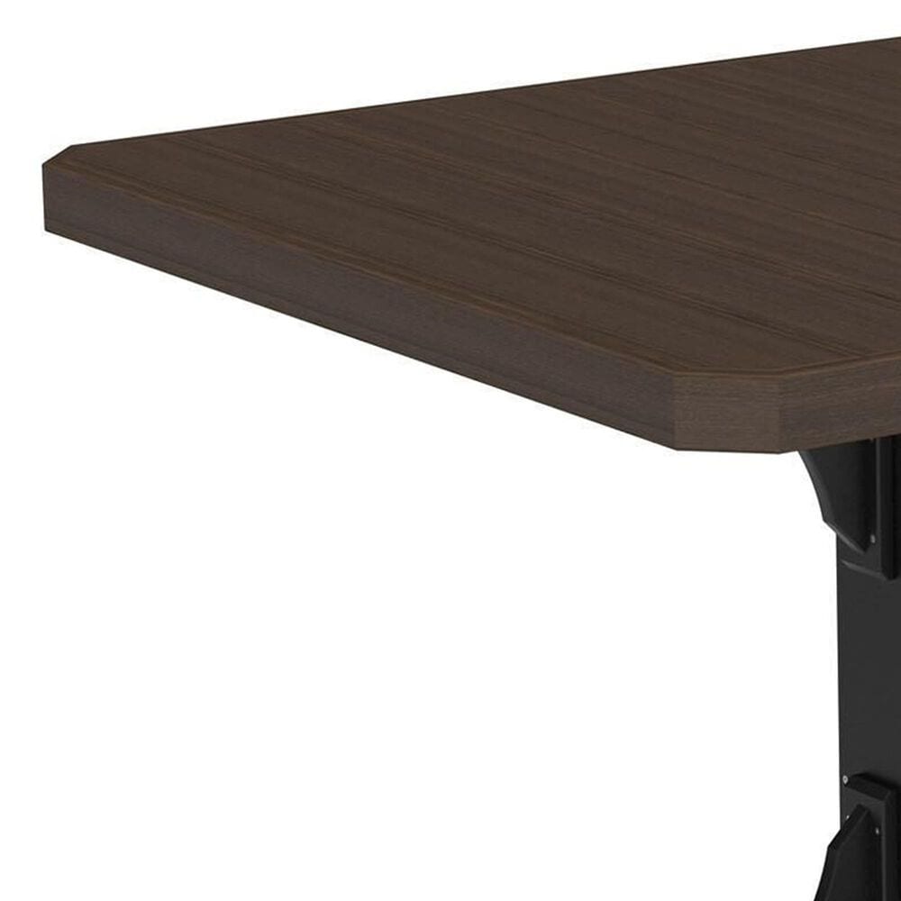 Amish Orchard 7-Piece Patio Counter Height Dining Set in Brazilian Walnut and Black, , large