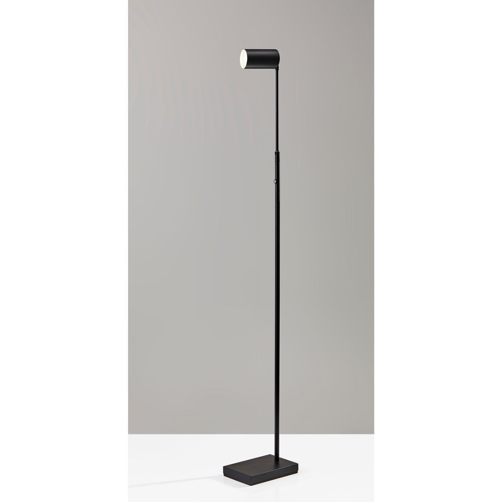 Adesso Colby LED Floor Lamp in Black, , large