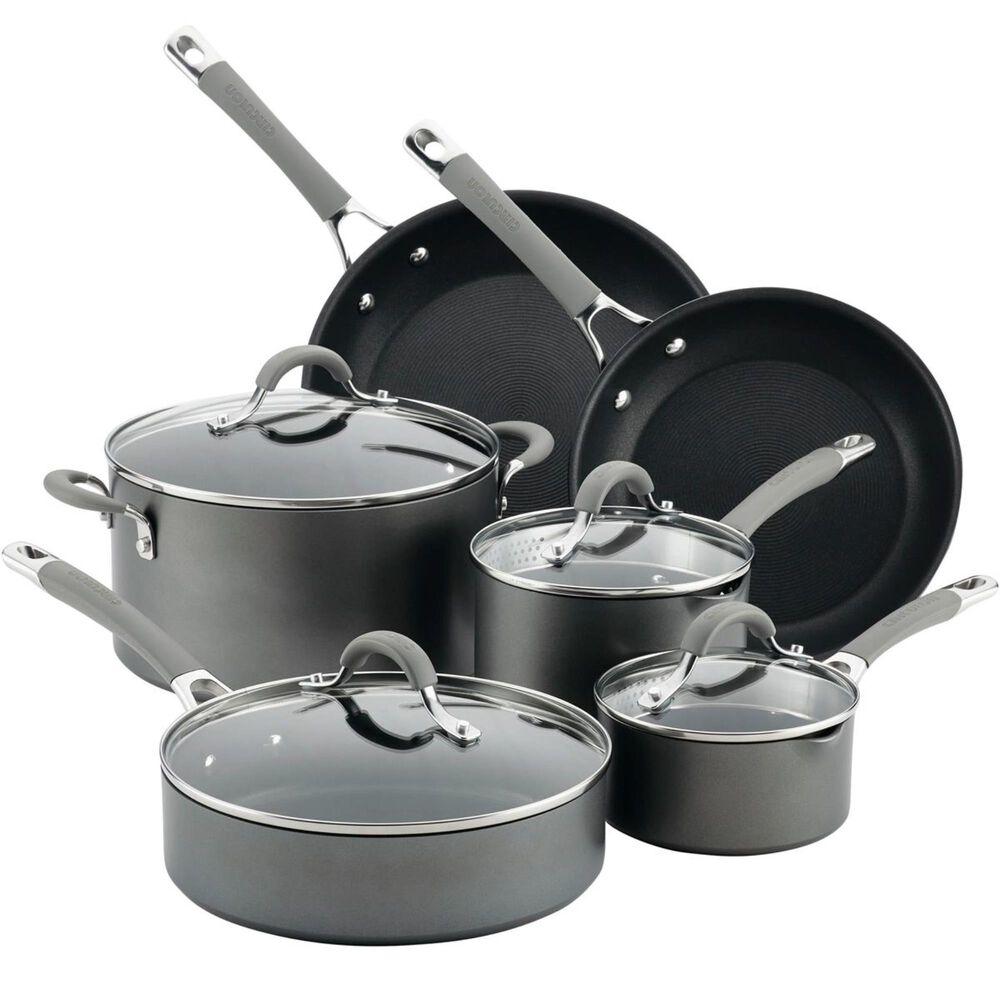 Circulon Cookware 10-Piece Cookware Set in Oyster Gray , , large