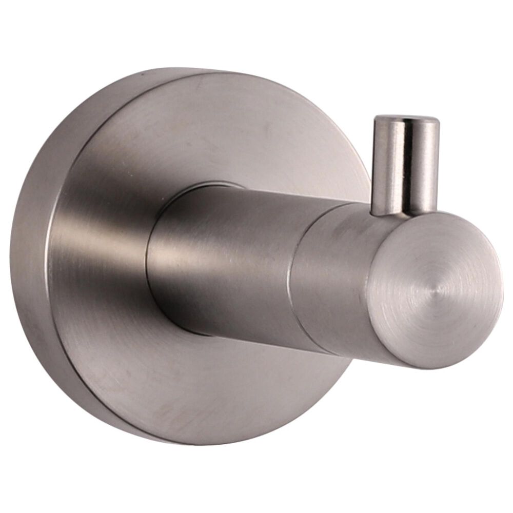 Lexora Home Bagno Nera Stainless Steel Robe Hook in Satin Nickel, , large