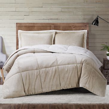 Pem America Truly Soft Cuddle Warmth 3-Piece Full/Queen Comforter Set in Tan, , large