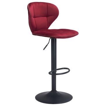 Zuo Modern Salem Bar Stool in Red and Black, , large