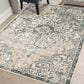 Amer Rugs Allure 5"1" x 7"6" Ivory and Blue Area Rug, , large