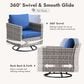 HOMLUX 10-Piece Outdoor Patio Wicker Sectional Furniture Set in Navy Blue, , large