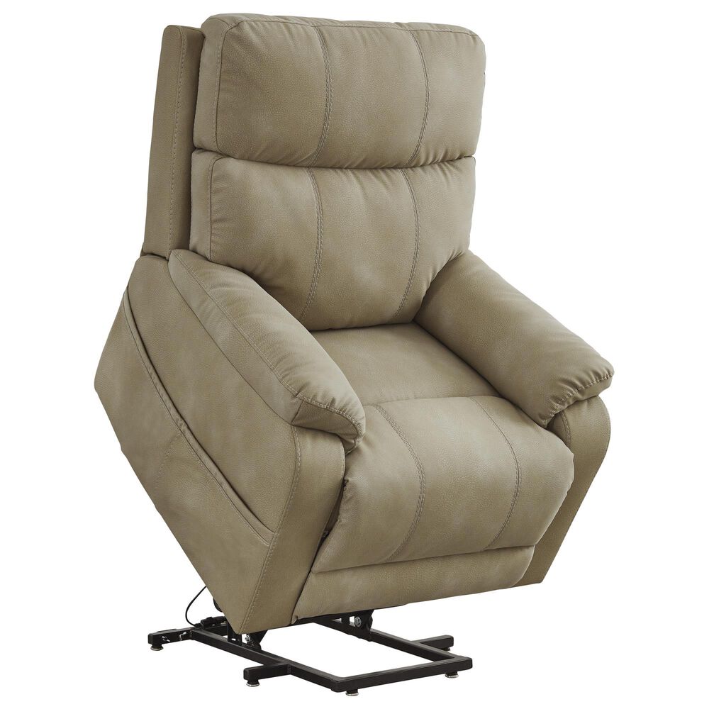 Ashley Next-Gen Durapella Power Lift Recliner in Sand, , large