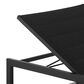 Linon Home Decor Holland Patio Chaise Lounge in Black, , large