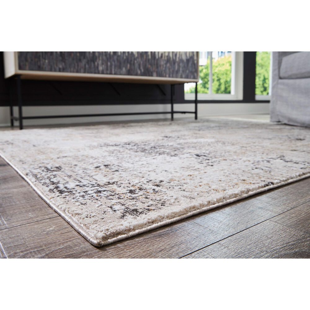 Ashley Elaning 5&#39; x 7&#39; Black, Gray and Cream Area Rug, , large