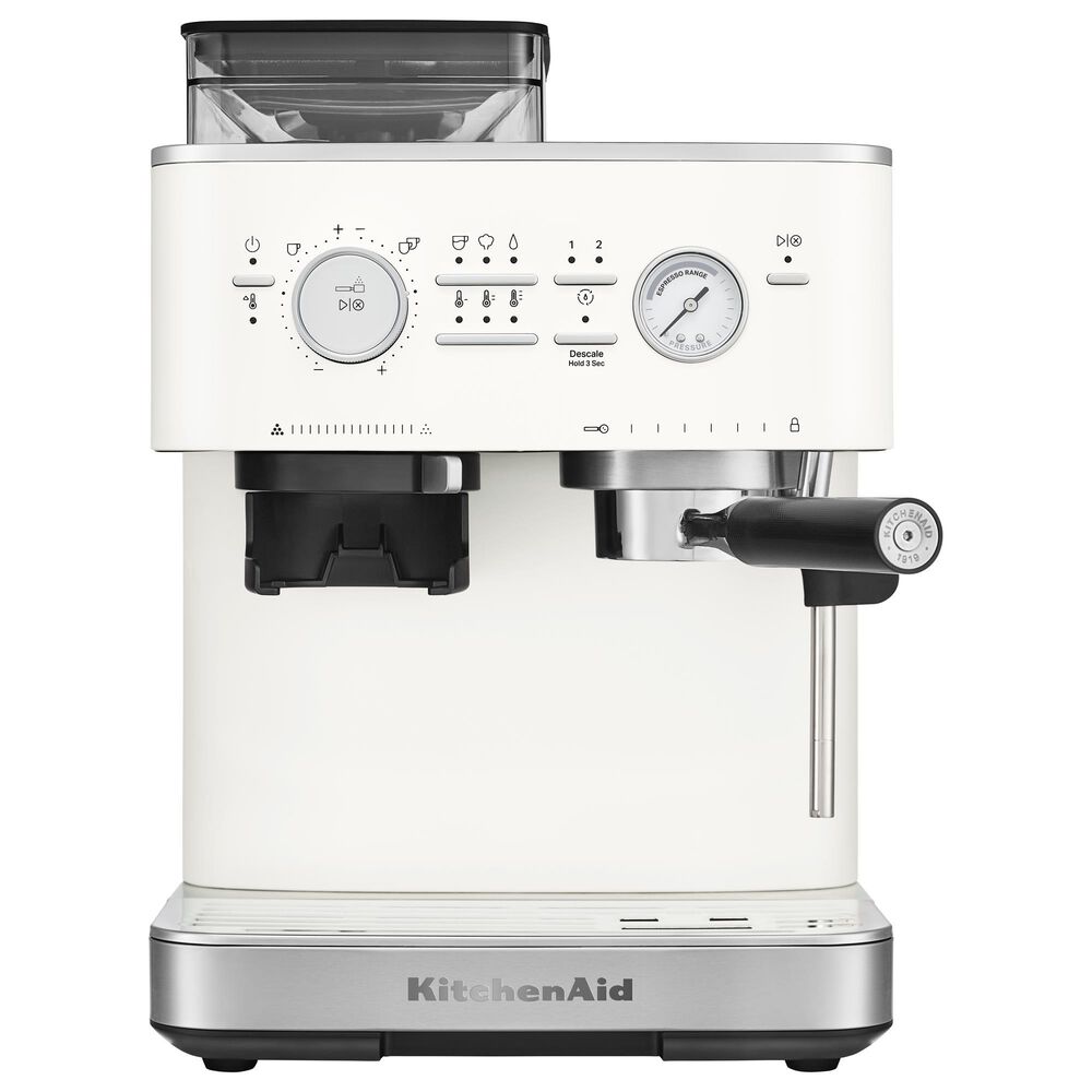 KitchenAid Semi Automatic Espresso Machine in Porcelain White, , large