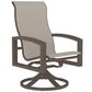 Tropitone Lakeside Sling High Back Swivel Rocker in Beige Grey, , large