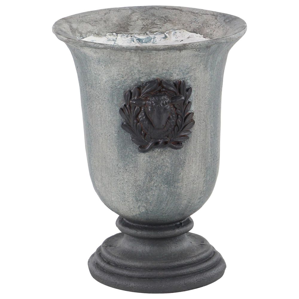 Maple and Jade 14" Rustic Resin Planter Grey, , large