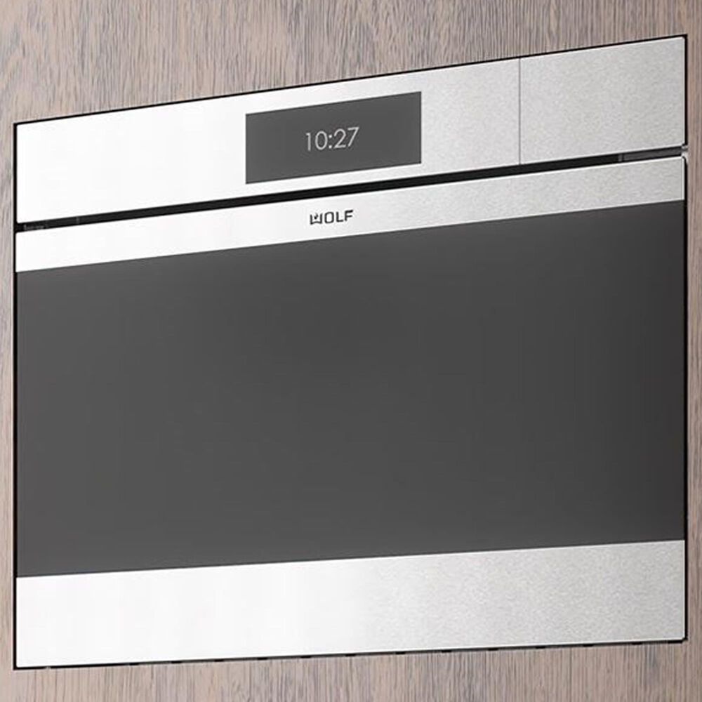 Wolf Appliances M Series 30" Single Electric Plumbed Wall Oven with Convection Steam in Stainless Steel, , large