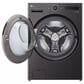 LG 5 Cu. Ft. Front Load Washer and 7.4 Cu. Ft. Smart Front Load Electric Dryer Laundry Pair in Black Steel, , large