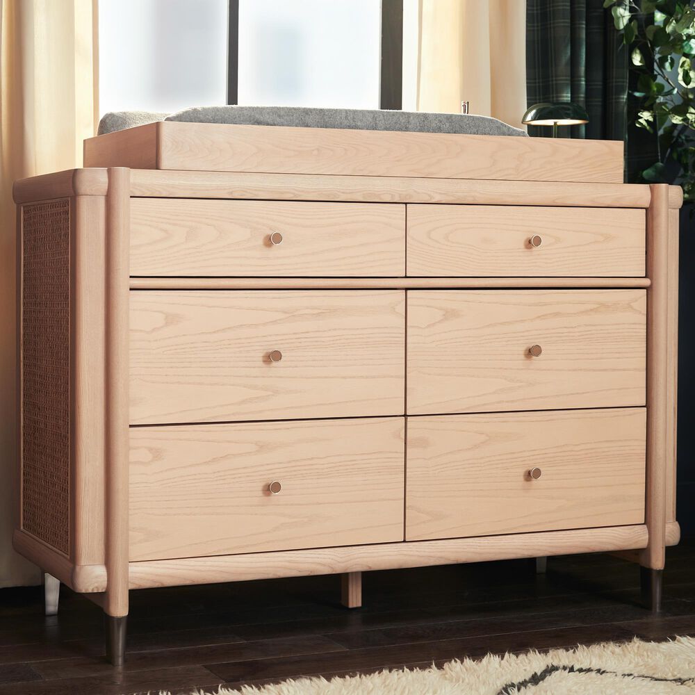Maxi Cosi Kindred Brisa 6-Drawer Dresser in Whitewash Ash, , large