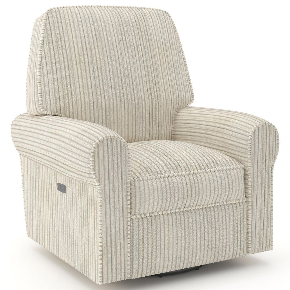 Eastern Shore Savannah Power Swivel Glider Recliner in Natural, , large