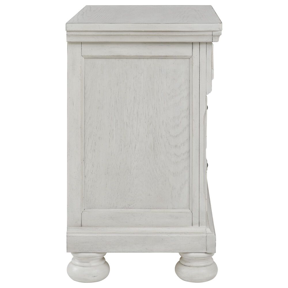 Ashley Robbinsdale 4 Piece King Bedroom Set in Antique White, , large
