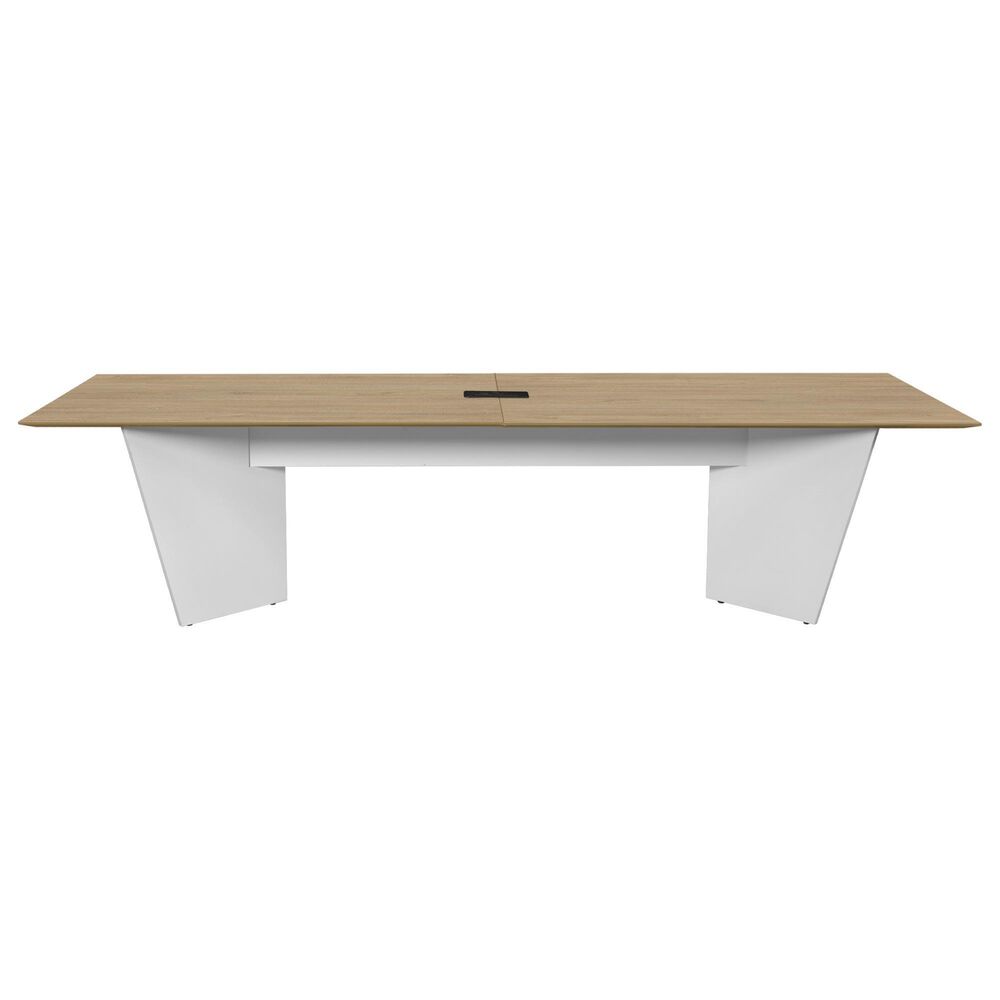 Regency Global Sourcing Array 120" Conference Table in White and Noble Oak, , large