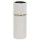 Maple and Jade Glam Vase with Equator Belt in White and Gold (Set of 3), , large