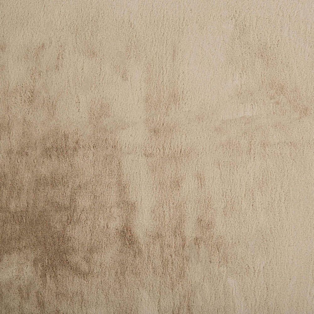 Feizy Luxe Velour 4&#39; x 6&#39; Beige Area Rug, , large