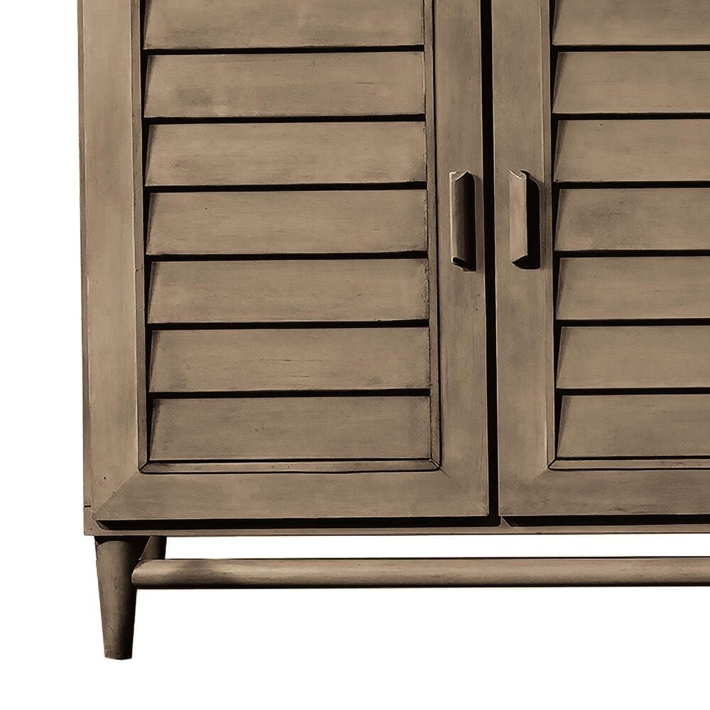 James Martin Vanities Portland 36&quot; Single Bathroom Vanity in Whitewashed Walnut with 3 cm Parisien Bleu Quartz Top and Rectangular Sink, , large