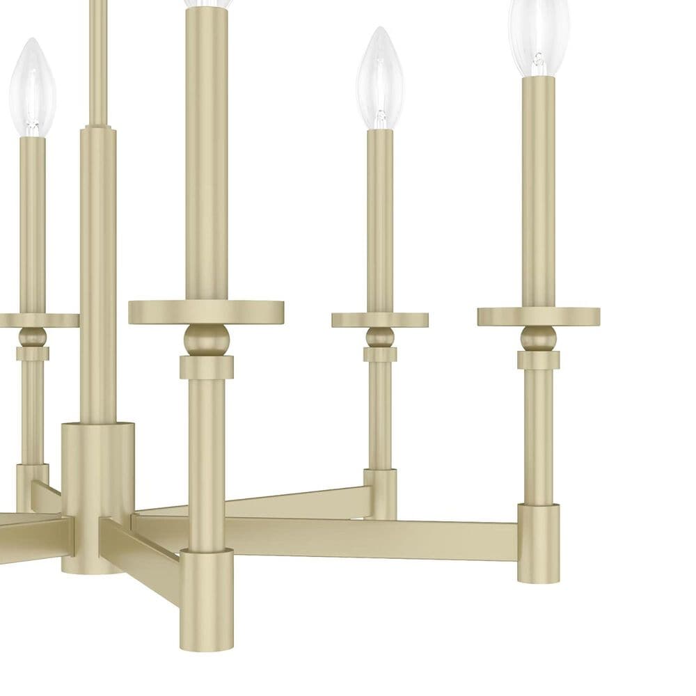 Hunter Briargrove Single Tier Chandelier in Painted Modern Brass, , large