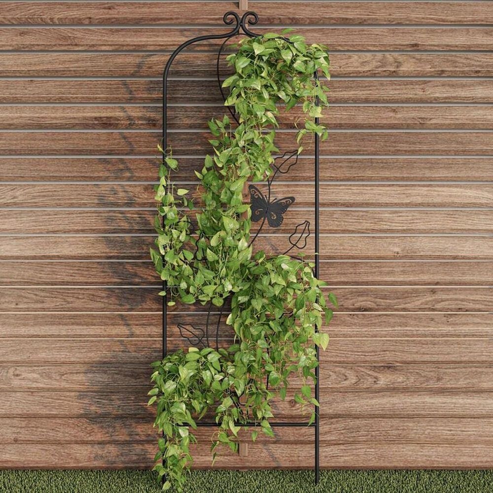 Timberlake Pure Garden 46" Climbing Plant Panel in Black, , large