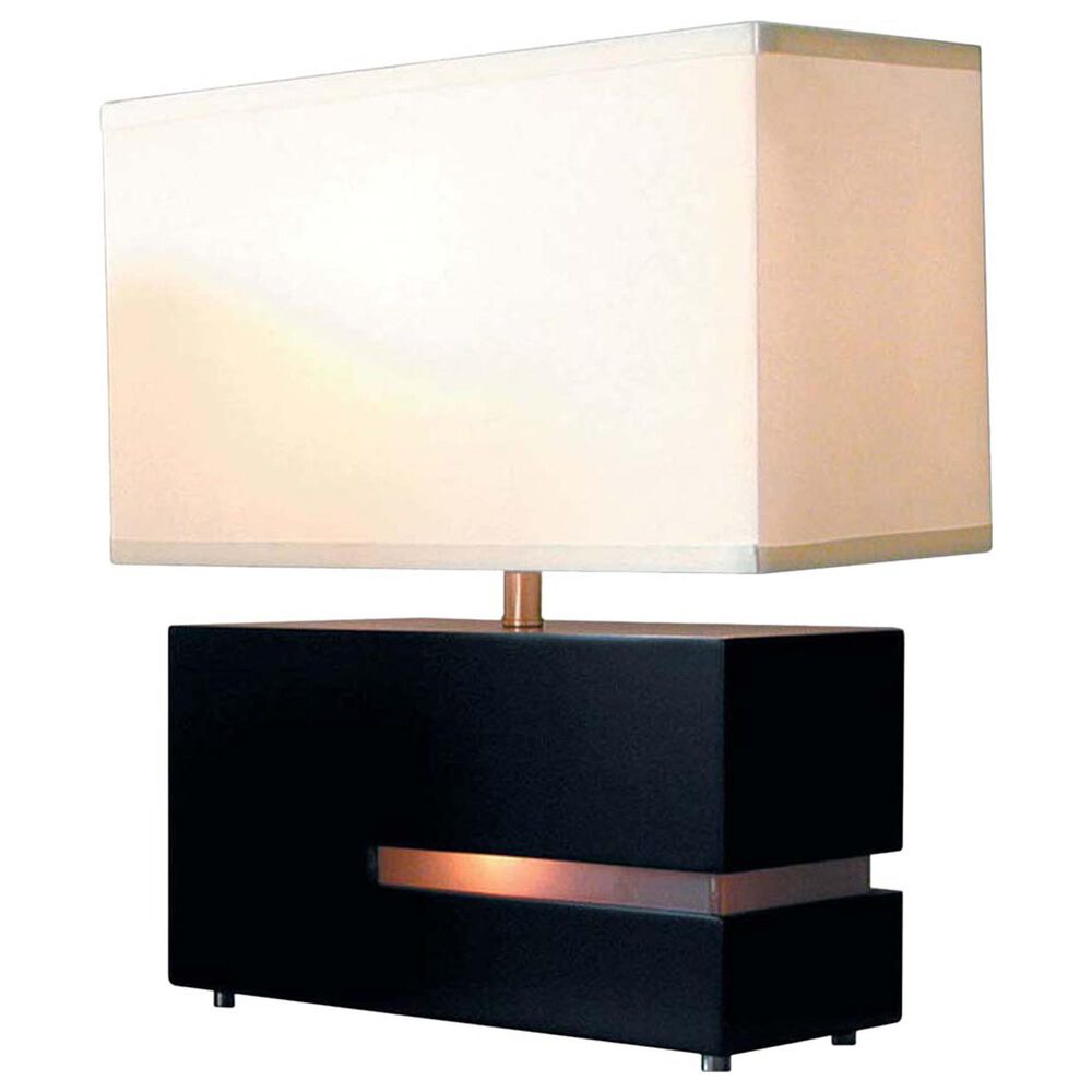 Nova Zen Reclining Table Lamp in Espresso and Brushed Nickel, , large