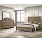 Crown Mark Valor 3-Piece King Bedroom Set in Light Brown, , large