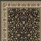 Oriental Weavers Kashan 108B 9"10" x 12"10" Black Area Rug, , large