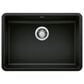 Blanco Precis 25" ADA Single Sink in Coal Black, , large