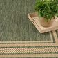 Nourison Horizon HOZ03 Green 10" x 14" Indoor/Outdoor Area Rug, , large