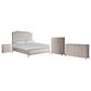 Furniture Worldwide Coalesce 4-Piece Queen Bedroom Set in Rolling Fog, , large