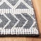Safavieh Natura NAT482A 4" x 6" Ivory and Black Area Rug, , large