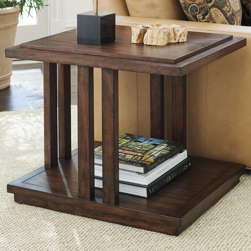 Lexington Furniture Silverado Alvarado End Table in Walnut Brown, , large