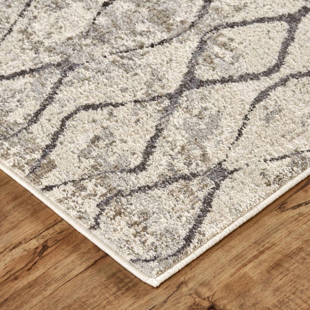Feizy Kano 7&#39;10&quot; x 10&#39; Sand and Charcoal Area Rug, , large