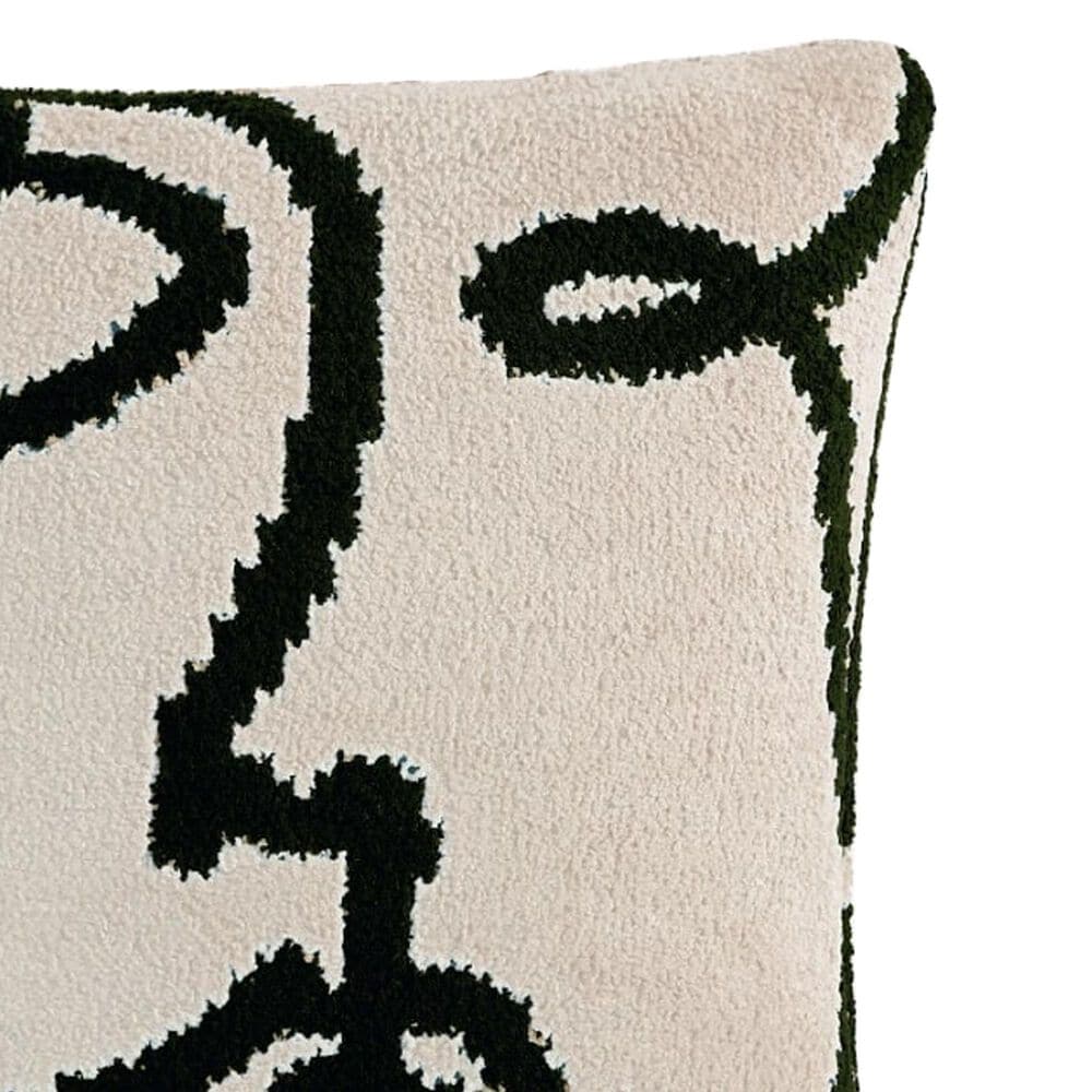 Sunday Citizen Faces 20&quot; Square Throw Pillow in Sahara Tan and Black, , large