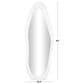Maple and Jade 63" Wood Abstract Wavy Wall Mirror in Matte White, , large