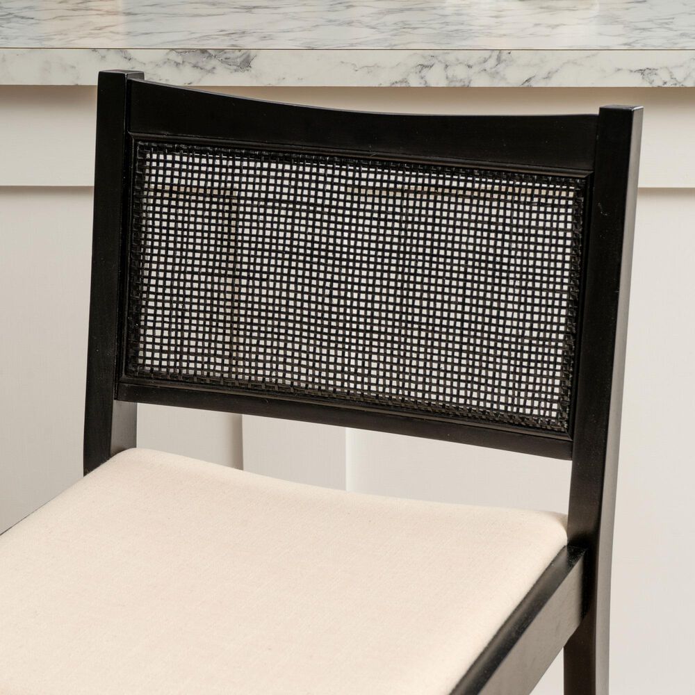 Linon Home Decor Bauer Counter Stool in Black (Set of 2), , large