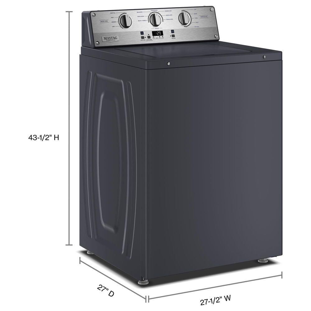 Maytag 3.8 Cu. Ft. Washer with Duracore System in Midnight Steel, , large