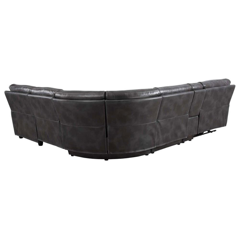 Steve Silver Provo 6-Piece Dual Power Chaise Sectional in Smoked Grey, , large