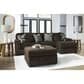 Ashley Midnight-Madness Oversized Accent Ottoman in Chocolate, , large