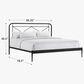 Hawthorne Furniture Vintage King Metal Panel Bed in Matte, , large