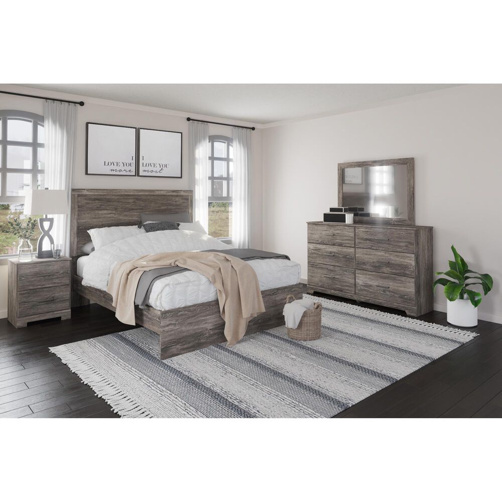 Ashley Ralinksi 3 Piece Queen Bedroom Set in Gray, , large