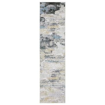 Oriental Weavers Malibu MAL01 2" x 8" Ivory and Grey Runner, , large